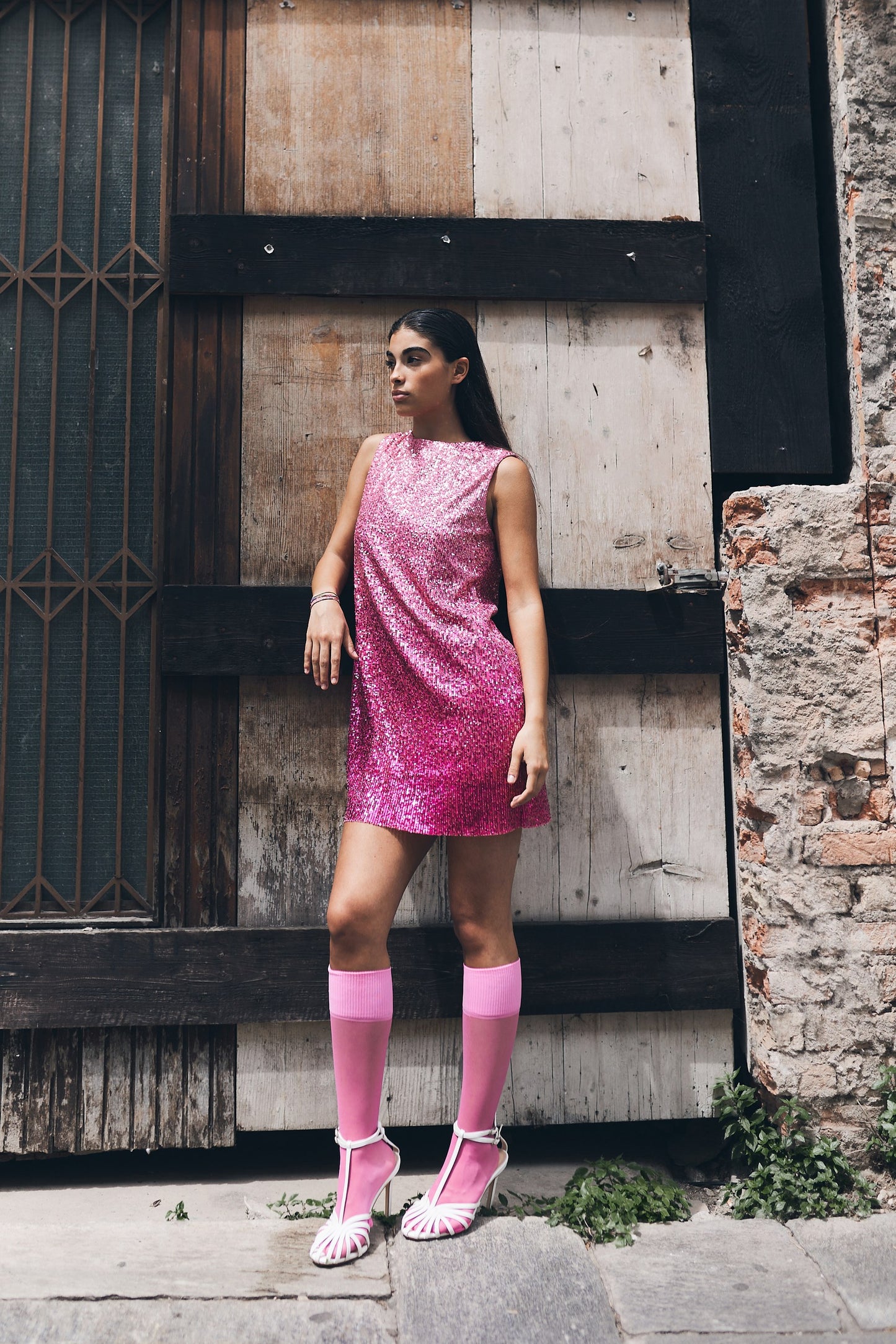 Sleveless Dress Fucsia