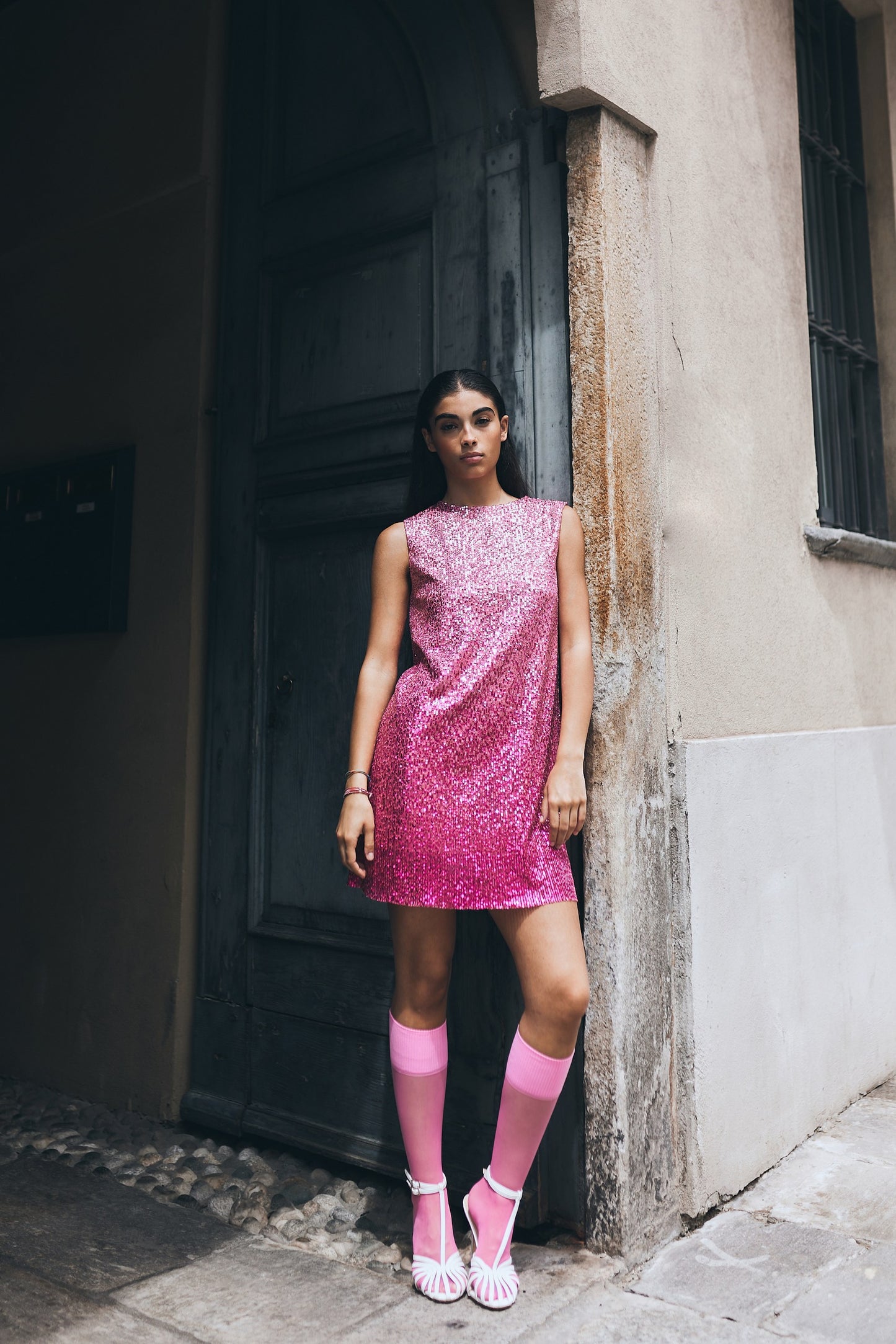 Sleveless Dress Fucsia