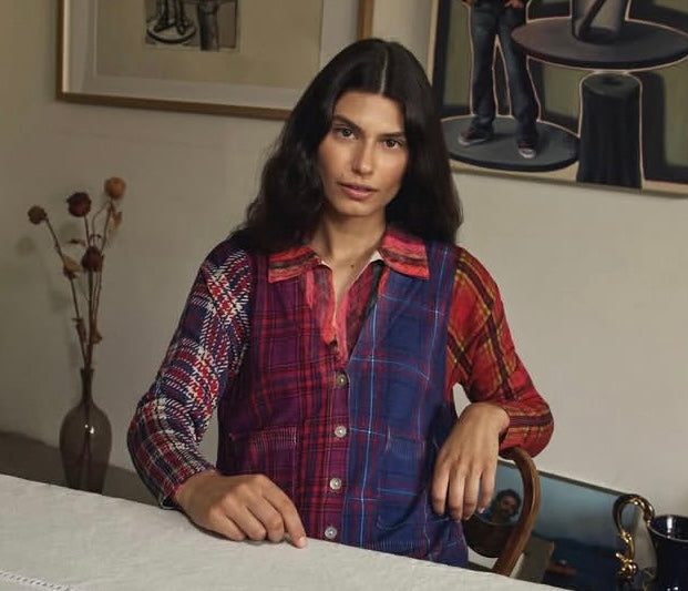 PRINTED PATCH CARDIGAN “INBEDWITHYOU”