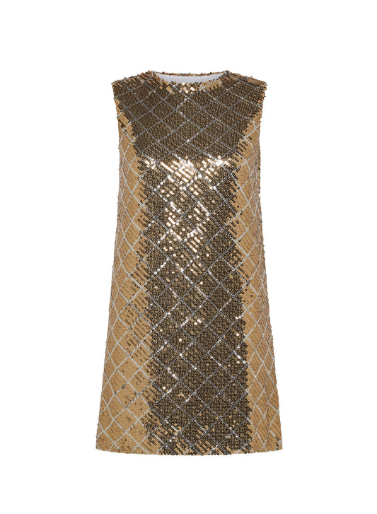 Sleeveless Dress Gold