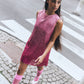 Sleveless Dress Fucsia