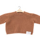 PADDED CASHMERE SWEATER CACAO