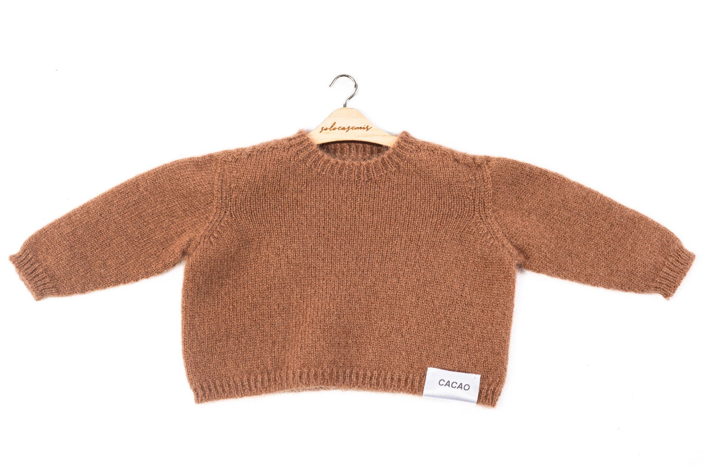 PADDED CASHMERE SWEATER CACAO