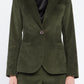 POST SCRIPTUM 1-BOTTON VELVET BLAZER