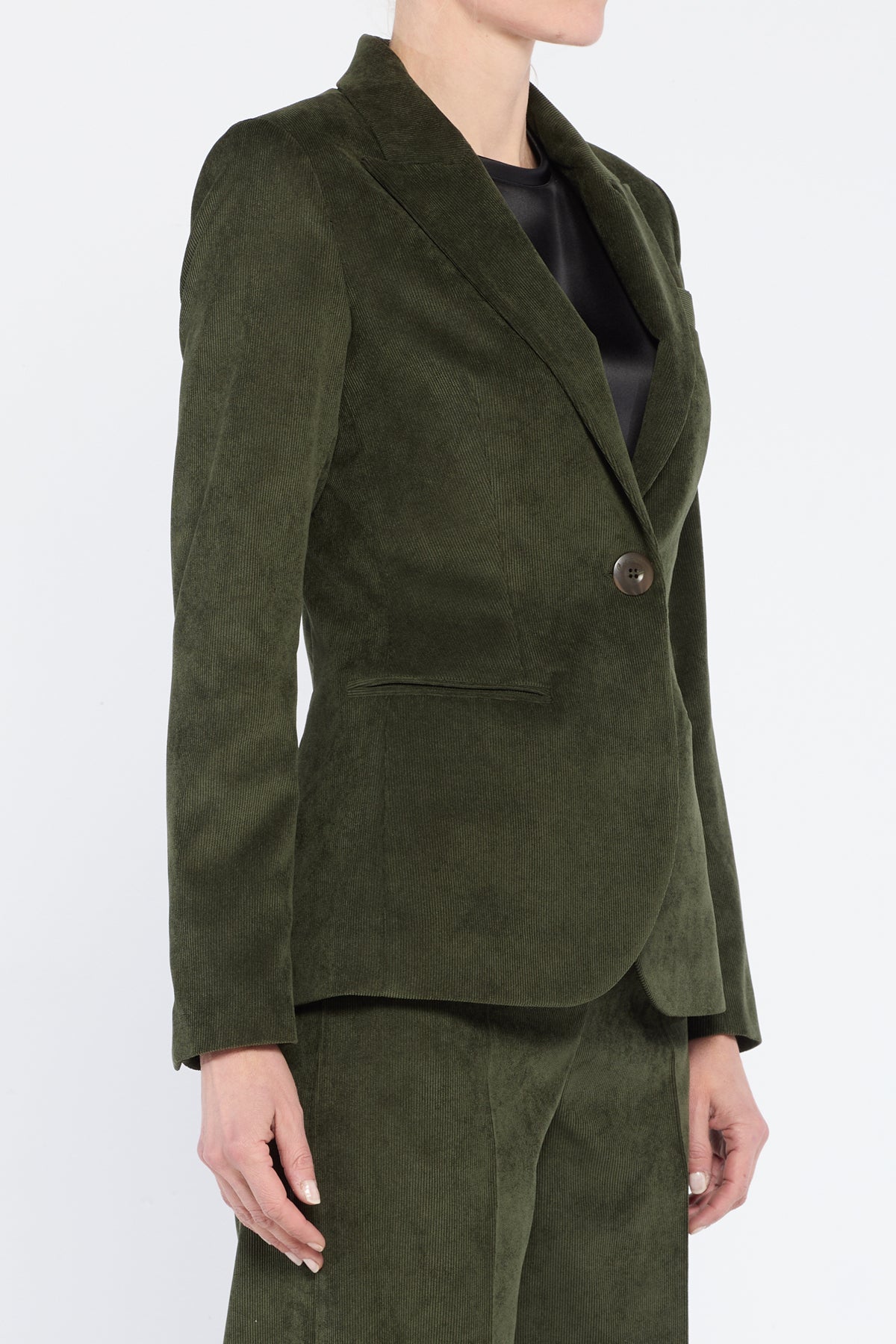 POST SCRIPTUM 1-BOTTON VELVET BLAZER