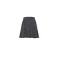 Short Pleated Velvet Skirt Grey
