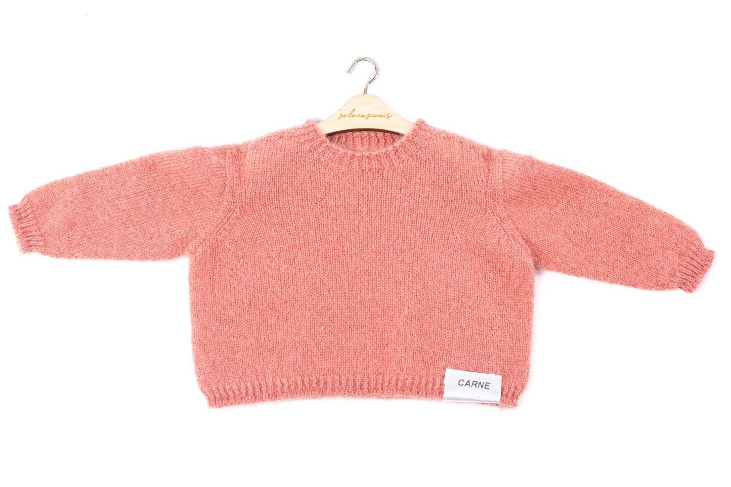 CREW NECK CASHMERE SWEATER FLESH